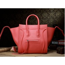 Celine Luggage Phantom Square Tote Bag Epsom Leather Orange