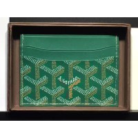 Goyard Goyardine Saint Sulpice Card Holder Green
