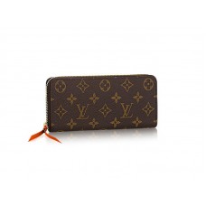 Louis Vuitton Monogram Clemence Wallet Chili Red